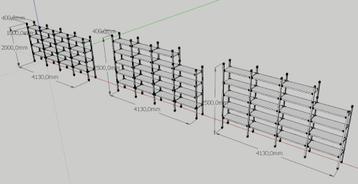 Galvanolux Metalen Stellingen Magazijnstellingen, d= 40 cm beschikbaar voor biedingen