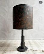 Unieke design brutalistische bronzen tafellamp, Brutalisme, -, Ophalen of Verzenden, Zo goed als nieuw