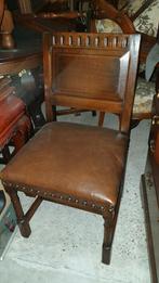 Eetkamer stoelen.  Diverse sets, Huis en Inrichting, Stoelen, Ophalen, Bruin, Zo goed als nieuw, Stof