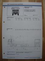 GINAF F480 DKS Technische Specificatie Folder 1983 – 8x8, Boeken, Auto's | Folders en Tijdschriften, Ophalen, Zo goed als nieuw