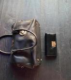 Michael Kors handtas + portomonnee zwart/goud, Ophalen of Verzenden, Gebruikt, Zwart, Handtas