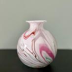 Fidrio Bolvase Coloured Stripes, Huis en Inrichting, Woonaccessoires | Vazen, Overige kleuren, Ophalen of Verzenden, Minder dan 50 cm