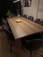 Robusto Eettafel 220x100cm, Ophalen, 100 tot 150 cm, Eikenhout, 200 cm of meer