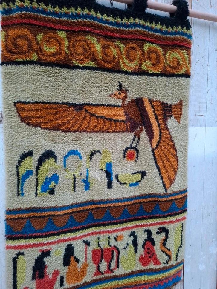 Prachtig vintage wandkleed jaren 60-70, Antiek en Kunst, Antiek | Kleden en Textiel, Ophalen of Verzenden