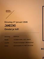 4 tickets voor Jandino 27 januari 2026 20:00, Drie personen of meer, Januari