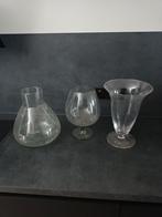 Glaswerk / vazen, Overige kleuren, Ophalen of Verzenden, Minder dan 50 cm, Glas