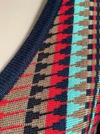 J129 Not The Same mt. 38=M fijn-gebreide jurk rood/bruin NTS, Kleding | Dames, Maat 38/40 (M), Zo goed als nieuw, Knielengte, Rood