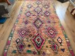 Handgeknoopt vintage tapijt 344 x 174 cm - kleurrijk boho, Huis en Inrichting, Stoffering | Tapijten en Kleden, Info@bababoho.com