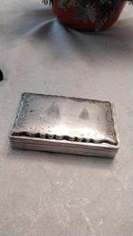 Zilveren tabaksdoos., Antiek en Kunst, Ophalen of Verzenden