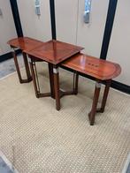 Schuitema decoforma sidetable Aline 1en 2.   Artdeco, Ophalen, Zo goed als nieuw, Kersenhout, 25 tot 50 cm