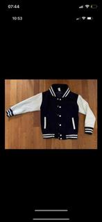 Donkerblauw met wit baseball vest maat 7/8, Ophalen of Verzenden, Zo goed als nieuw, Meisje, Jas