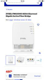 ZYXEL  Glasvezel Gigabit Active Fiber Bridge, Computers en Software, WiFi-versterkers, Ophalen of Verzenden, Zo goed als nieuw
