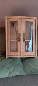 Antiek Wandkastje met Facet Glas, Antiek en Kunst, Ophalen