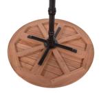 Terrastafel teakhout gietijzer rond 70 cm, Info@edvonline.nl, Nieuw, Ophalen of Verzenden, Inductorstraat 9b Veenendaal