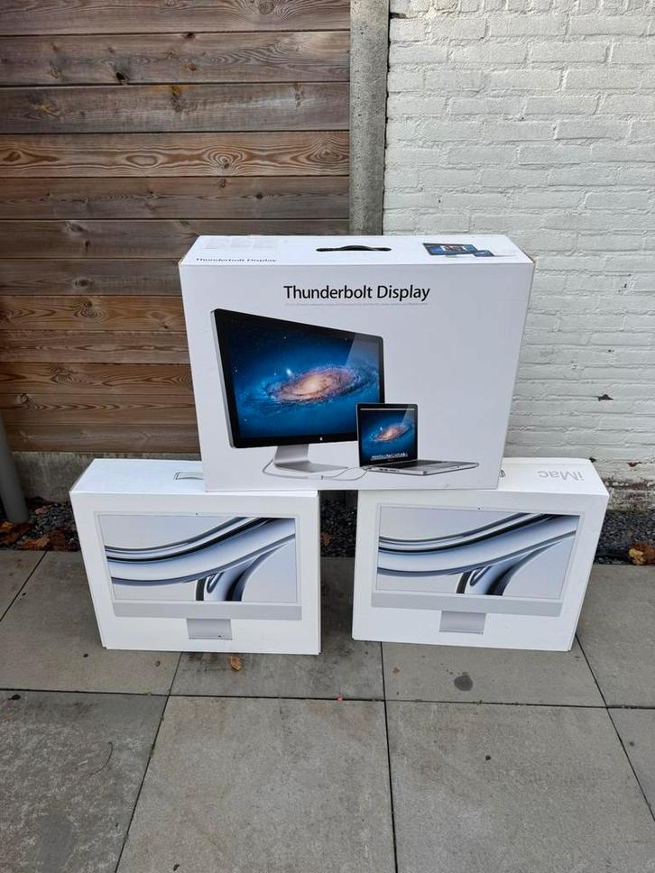 Apple iMac dozen 21.5/27” en Thunderbolt doos, Computers en Software, Overige Computers en Software, Zo goed als nieuw, Ophalen of Verzenden