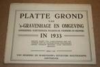 Plattegrond van 's Gravenhage - 1933 - Grote uitgave !!, Boeken, Atlassen en Landkaarten, Gelezen, Ophalen of Verzenden, Landkaart