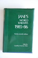 Jane's World Railways 1985-86 trein spoorwegen, Ophalen of Verzenden, Gebruikt, Trein, Boek of Tijdschrift