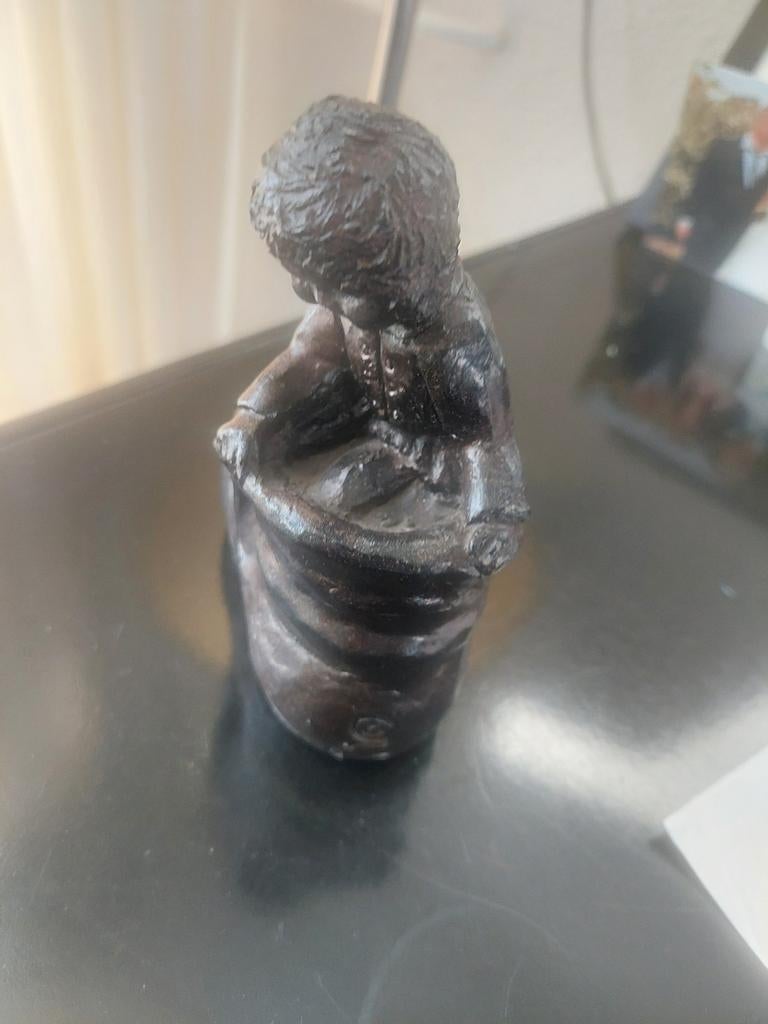 2 bronzen beeldjes, Ophalen of Verzenden, Zo goed als nieuw
