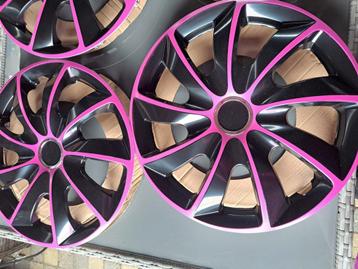 15inch wieldoppen rose/ zwart beschikbaar voor biedingen