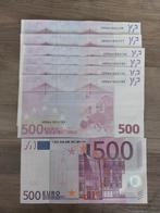 Serie opvolgende nummers biljetten UNC 500, 200, 50, Postzegels en Munten, Bankbiljetten | Europa | Eurobiljetten, Ophalen of Verzenden
