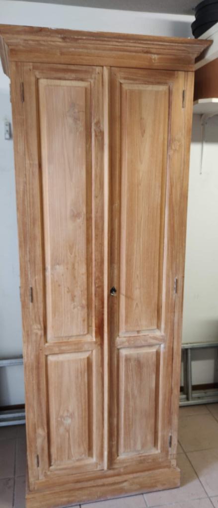 Massieve Teakhouten kast, Antiek en Kunst, Antiek | Meubels | Kasten, Ophalen