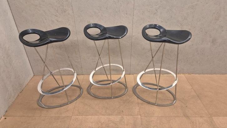 3x Maxdesign barkruk – high end design – zithoogte 66 cm, Huis en Inrichting, Barkrukken, Gebruikt, 60 tot 90 cm, Kunststof, 5 krukken of meer