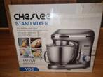 Chef lee stand mixer 1500W low noise level sm1504N, 4 liter of meer, Ophalen of Verzenden, Zo goed als nieuw, 3 snelheden of meer