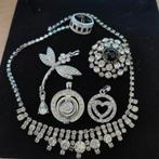 Nr3. 6 strass sieraden., Ophalen of Verzenden, Zo goed als nieuw, Overige materialen