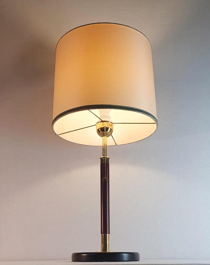 Vintage Ikea tafellamp, Huis en Inrichting, Lampen | Tafellampen, Gebruikt, Minder dan 50 cm, Hout, Metaal, Ophalen of Verzenden