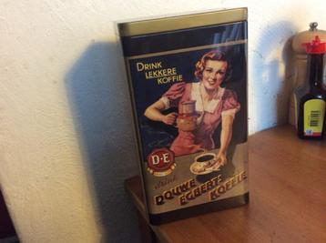 Douwe Egberts Koffie blik. ZGAN beschikbaar voor biedingen
