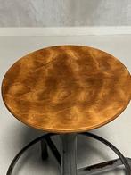 Vintage kruk atelier werkkruk retro industrieel jaren 60, Ophalen, Gebruikt, Staal, In hoogte verstelbaar