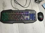 Trust GXT Gaming toetsenbord en muis, Computers en Software, Toetsenborden, Ophalen, Zo goed als nieuw, Qwerty, Bedraad
