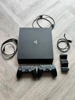 Playstation 4 Pro, Spelcomputers en Games, Spelcomputers | Sony PlayStation 4, Ophalen, Met games, Met 2 controllers, Zo goed als nieuw