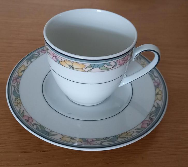 6 kopjes+schotels Winterling Marktleuthen Primavera, Huis en Inrichting, Keuken | Servies, Zo goed als nieuw, Kop(pen) en/of Schotel(s)