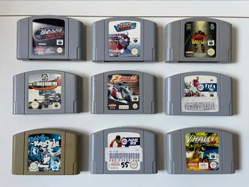 Lotje van 9 N64 games beschikbaar voor biedingen