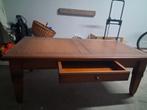Houten salontafel met lade, Huis en Inrichting, Ophalen