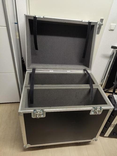 Flightcase voor Kabels/Apparatuur - 2 Vakken, Zwenkwielen, Muziek en Instrumenten, Behuizingen en Koffers, Gebruikt, Overige instrumenten
