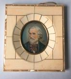 Vintage miniatuur potrait ivoor kleurig frame, Ophalen of Verzenden