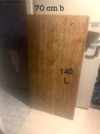 Eikenblad Hart - 70x140x7cm, Huis en Inrichting, Tafels | Eettafels, Gebruikt, 100 tot 150 cm, Eikenhout, Rechthoekig