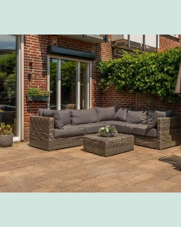 Mooie loungeset antraciet kleurig  beschikbaar voor biedingen