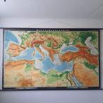 Schoolkaart; Middellandsezee gebied, Boeken, Atlassen en Landkaarten, Ophalen, 1800 tot 2000, Landkaart