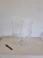 Grote ronde vaas met voet, Huis en Inrichting, Ophalen, Gebruikt, Overige kleuren, Glas