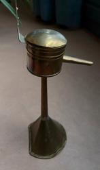 Leuke oude olielamp / snotneus, Ophalen of Verzenden, Koper