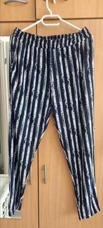 Gestreepte zomerbroek maat 42, Blauw, Maat 42/44 (L), Ophalen of Verzenden, Zo goed als nieuw
