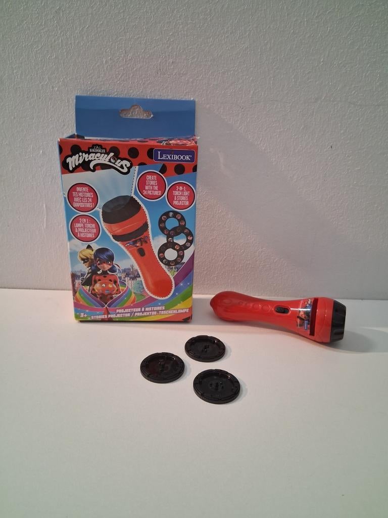 Zaklamp Miraculous Ladybug, projector, Ophalen of Verzenden, Zo goed als nieuw, Jongen of Meisje