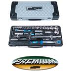 OPRUIMING ! MANNESMANN 55-delige 1/4" + 1/2" doppendoos, ., Nieuw, Ophalen of Verzenden, .