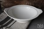 Oude brocante schaal op voet off white Nr.4 *Pronck & Praal*, Ophalen of Verzenden