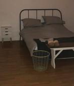 Tweepersoonsbed 160x200, Zo goed als nieuw, Twijfelaar, 200 cm, Metaal