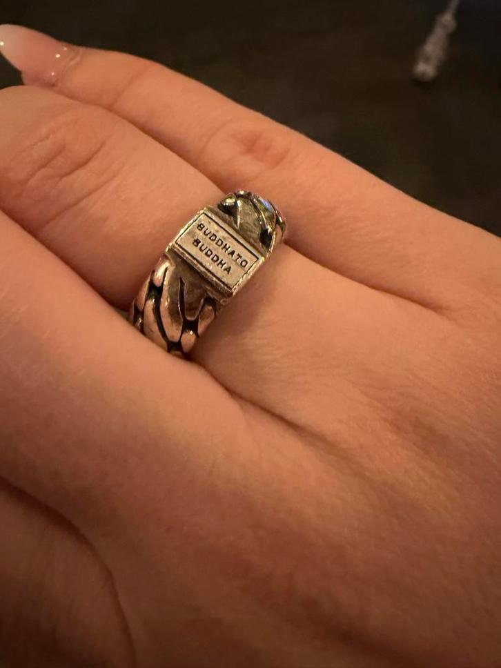 Buddha to Buddha Ben Small Ring Maat 17 925 sterling zilver, Sieraden, Tassen en Uiterlijk, Ringen, Zo goed als nieuw, Dame of Heer