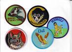 scouting 5 insignes  1,50 per stuk  (Mogli is verkocht), Verzenden, Nieuw, Embleem, Speld of Insigne